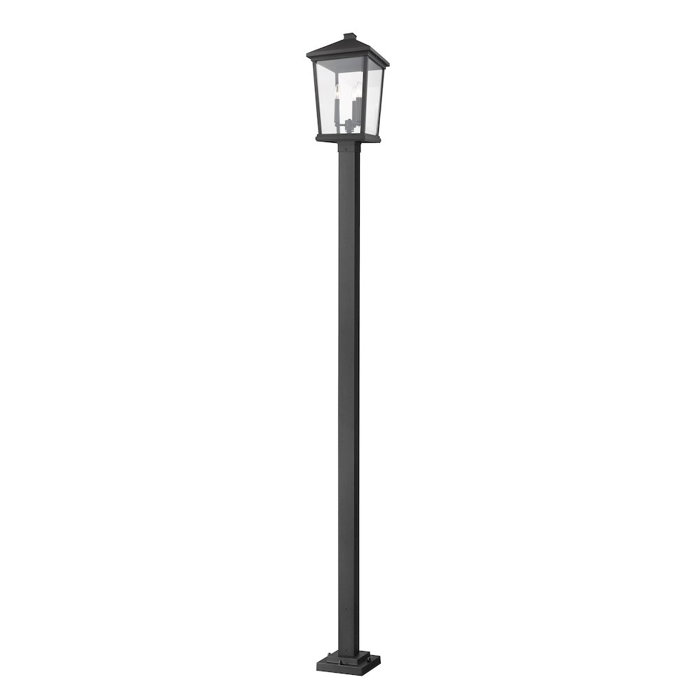 Z-Lite 3 Light Outdoor Post Mounted Fixture. Picture 1