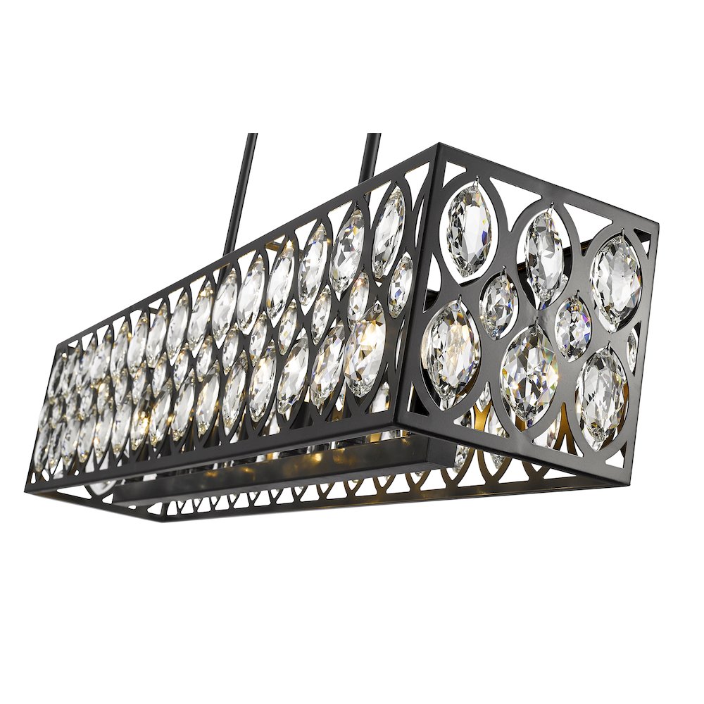 Z-Lite 7 Light Linear Chandelier. Picture 4