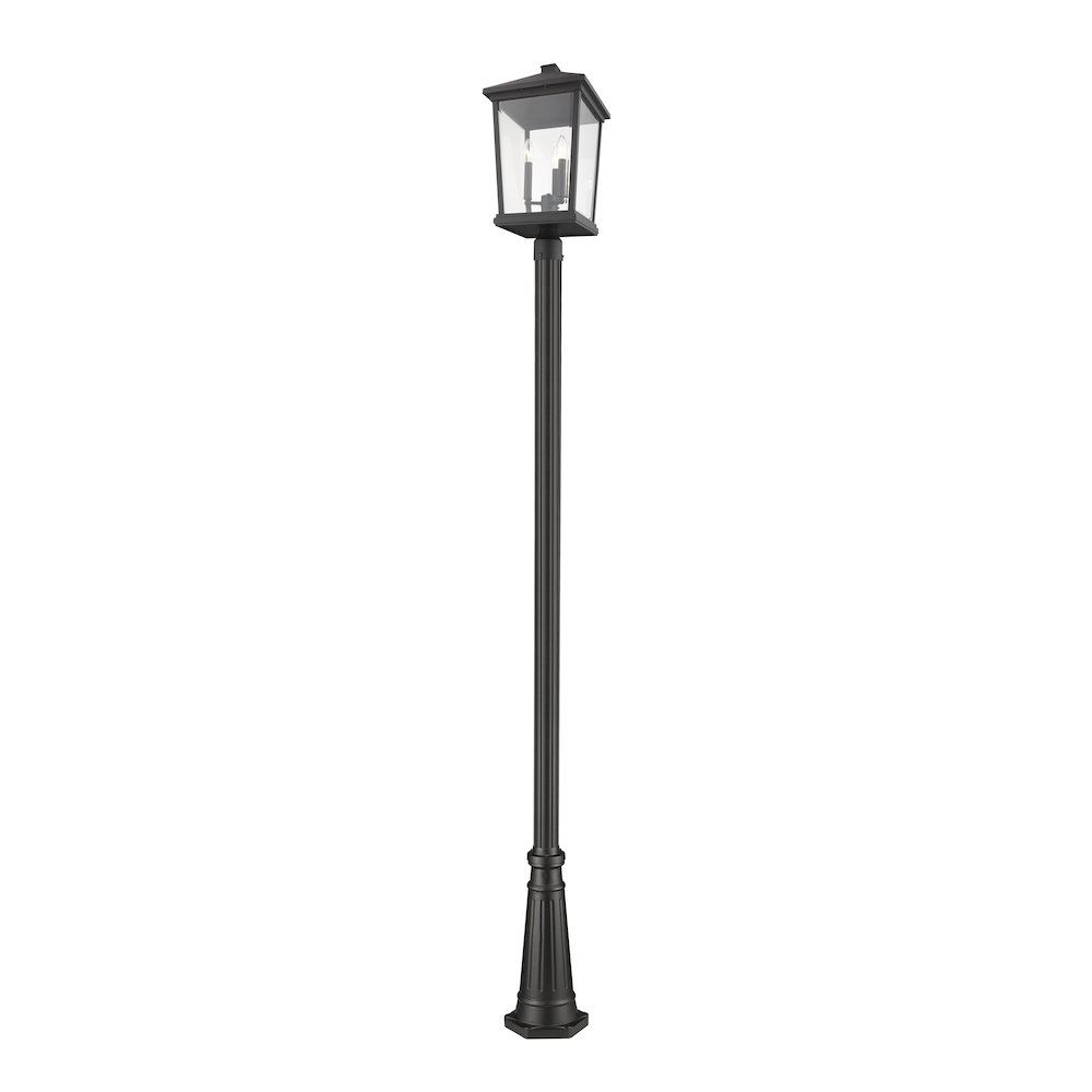 Z-Lite 3 Light Outdoor Post Mounted Fixture. Picture 1