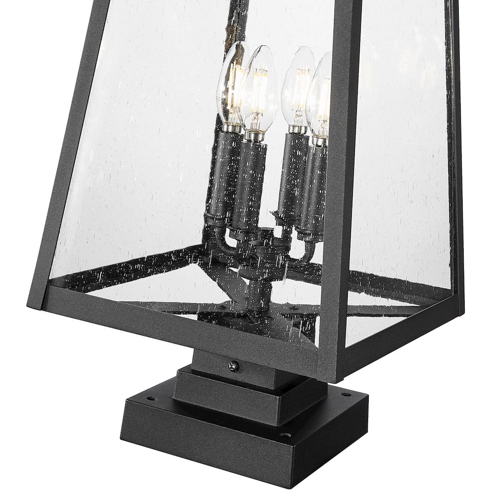 Z-Lite 4 Light Outdoor Pier Mounted Fixture. Picture 4