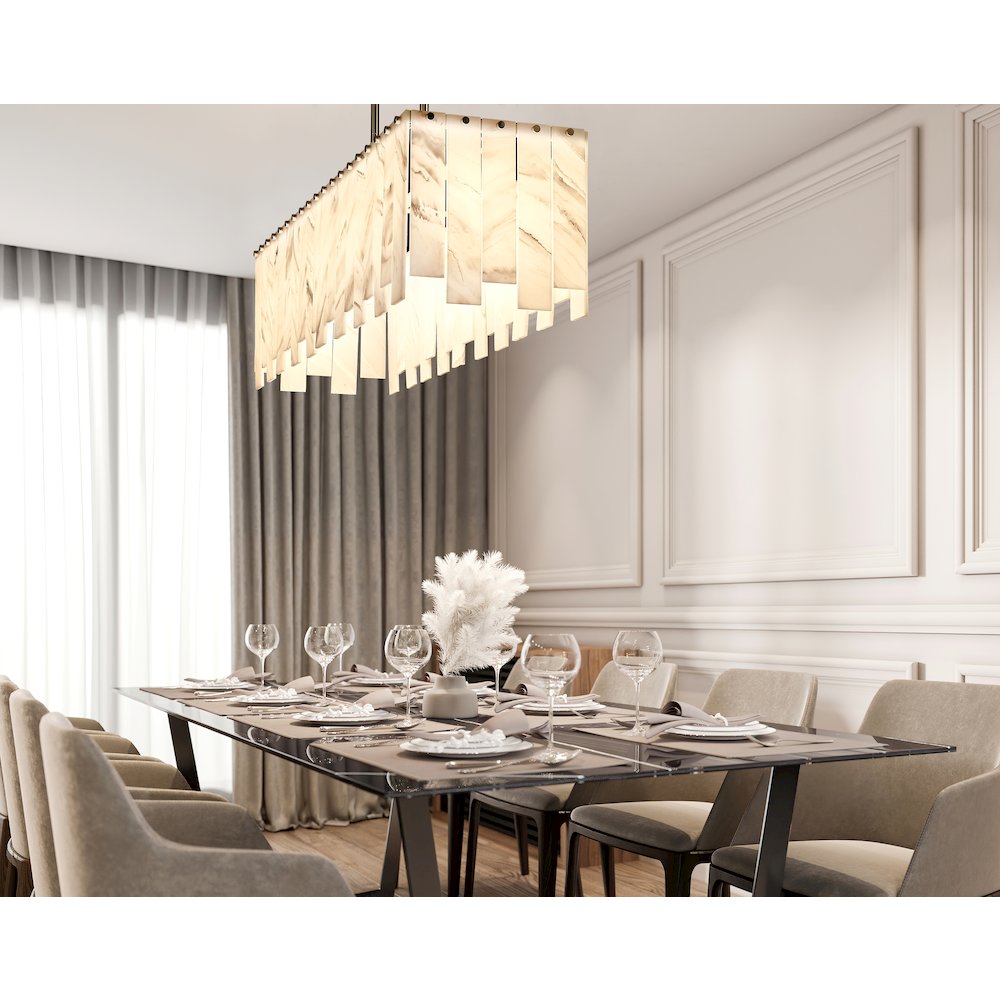 Z-Lite 5 Light Linear Chandelier. Picture 7
