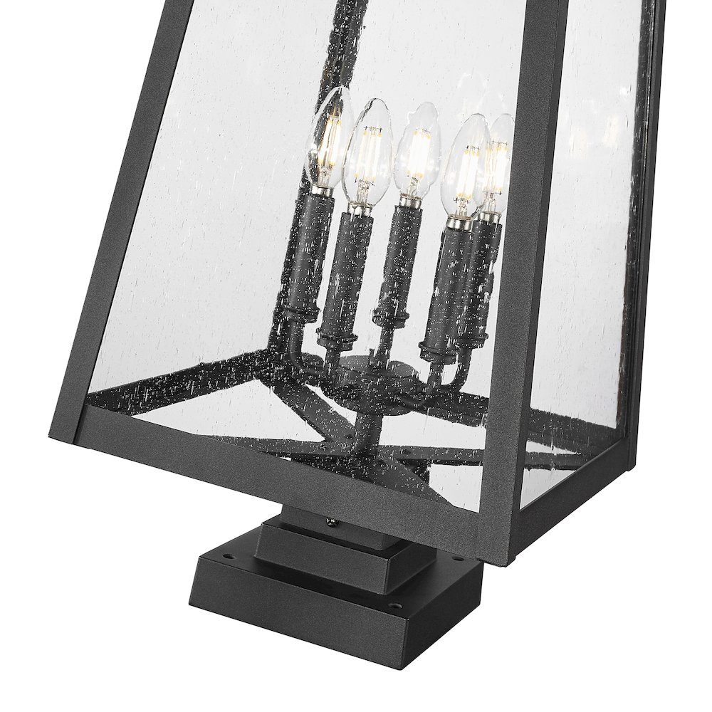 Z-Lite 5 Light Outdoor Pier Mounted Fixture. Picture 4