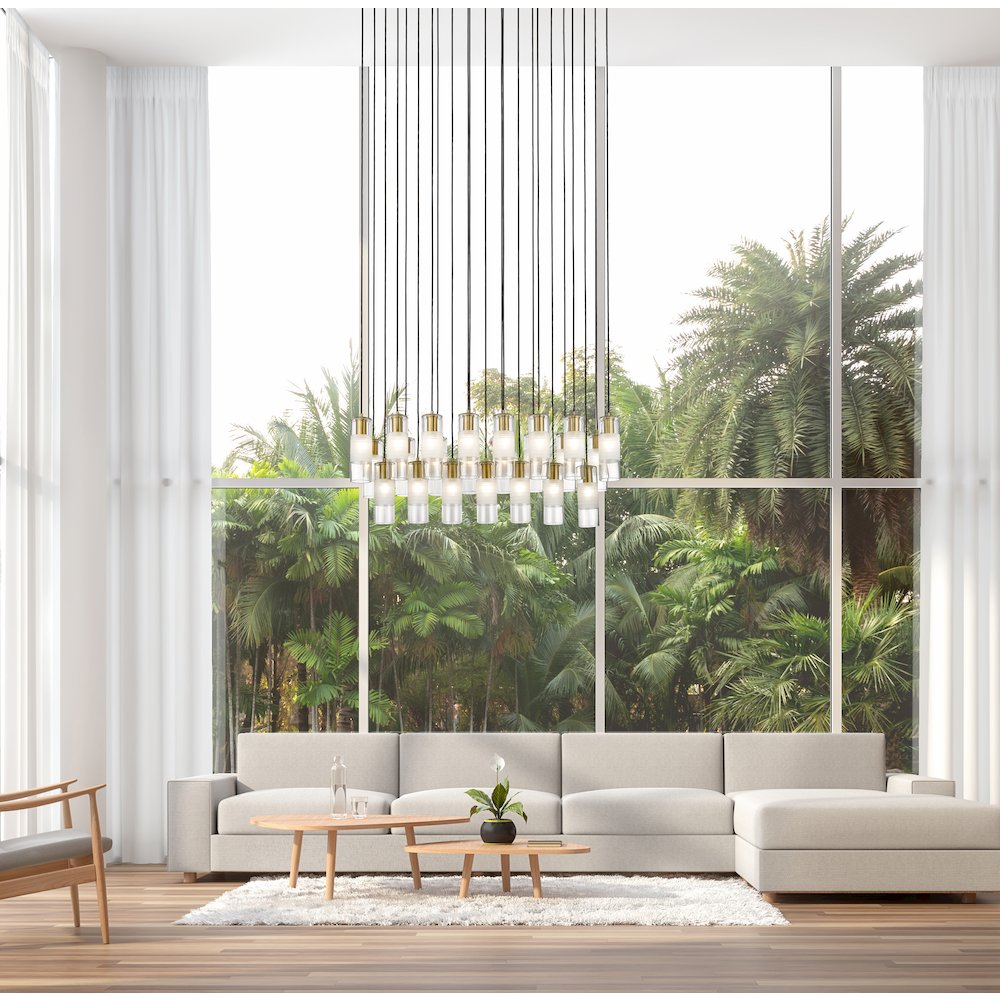 Z-Lite 23 Light Linear Chandelier. Picture 6