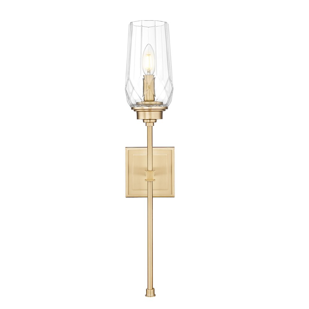 Z-Lite 1 Light Wall Sconce, Modern Gold. Picture 2
