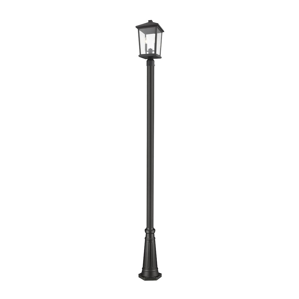 Z-Lite 2 Light Outdoor Post Mounted Fixture. Picture 1