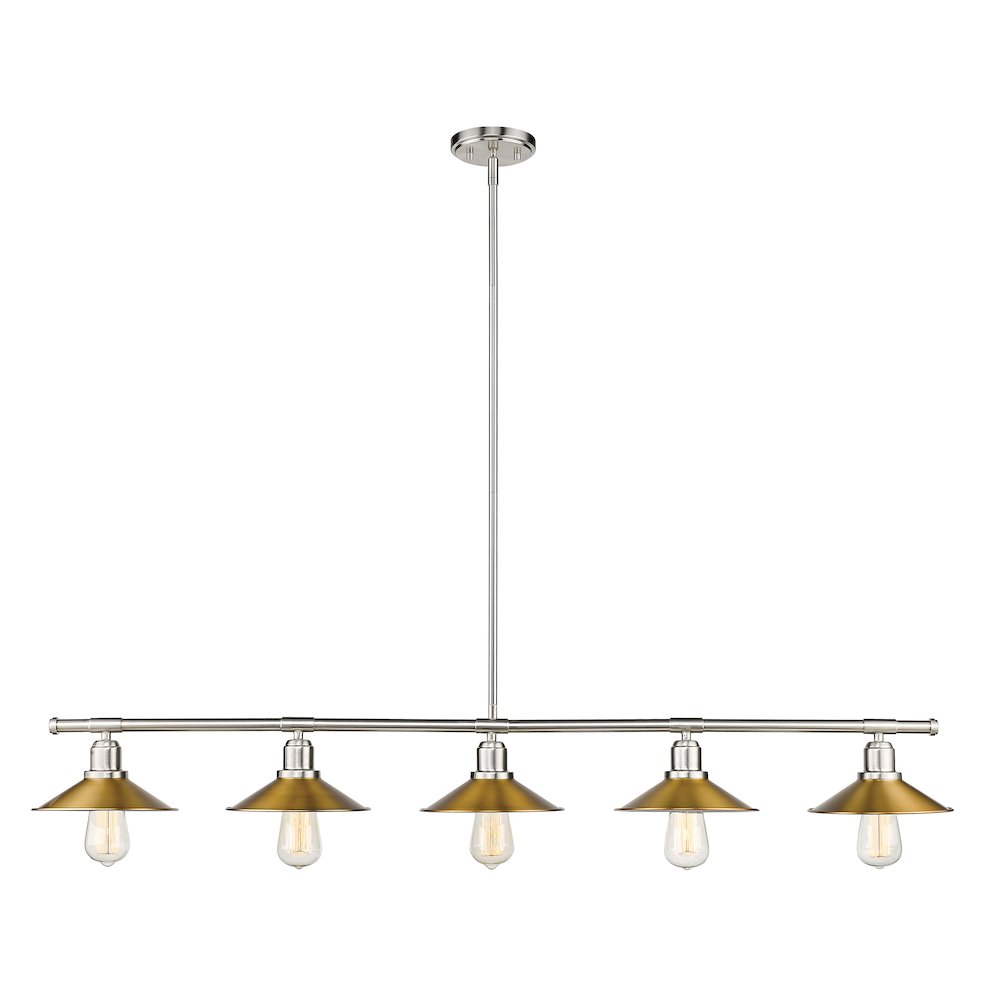 Z-Lite 5 Light Linear Chandelier. Picture 1