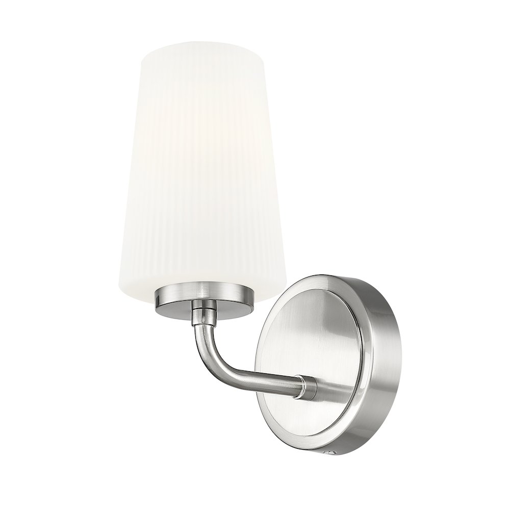 Z-Lite Montford 1 Light Wall Sconce in Brushed Nickel color, Steel frame. Picture 3