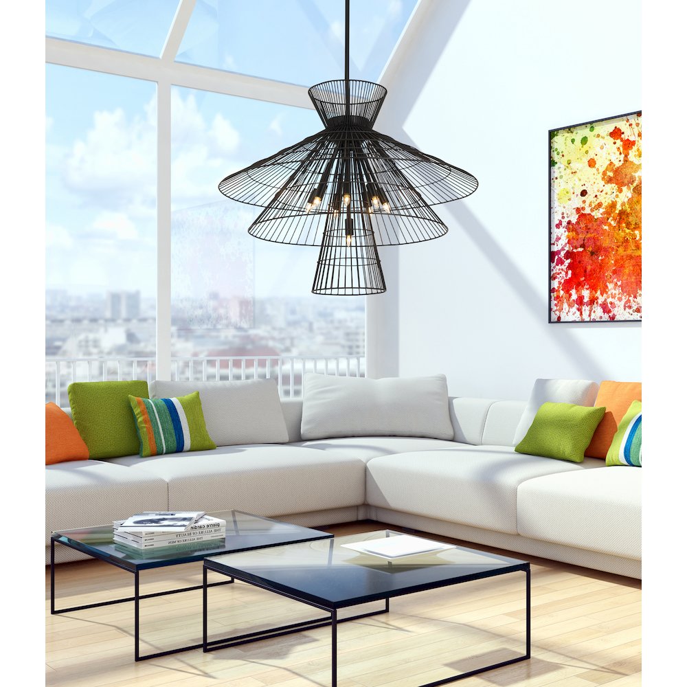 Z-Lite 8 Light Chandelier. Picture 7