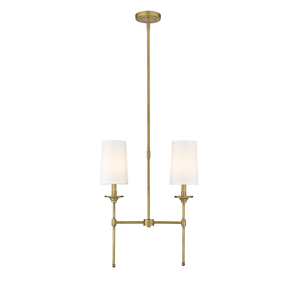 Z-Lite 2 Light Linear Chandelier. Picture 2