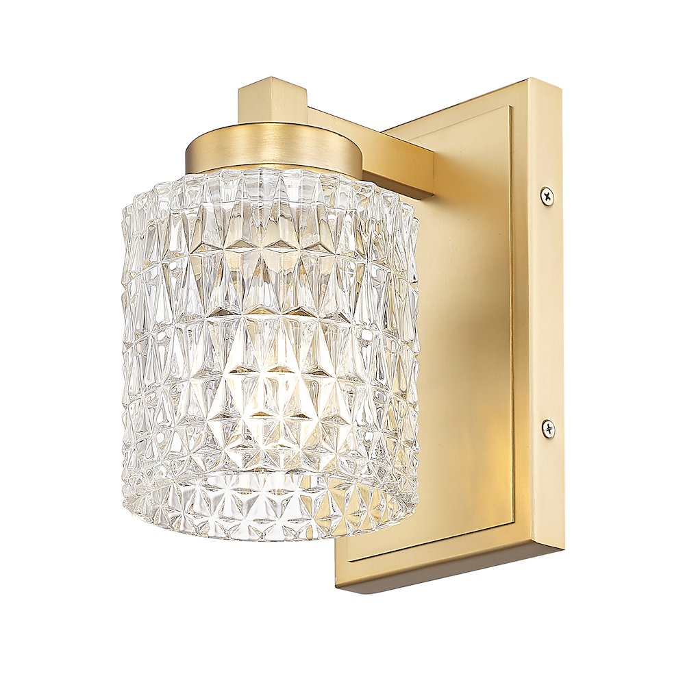 Z-Lite 1 Light Wall Sconce, Modern Gold. Picture 3