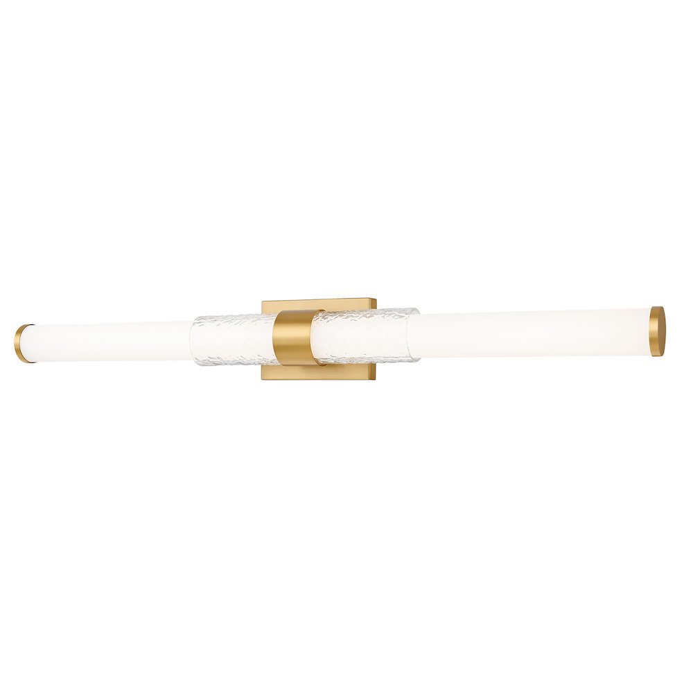 Z-Lite Egon 1 Light Vanity in Modern Gold color, Steel frame. Picture 1