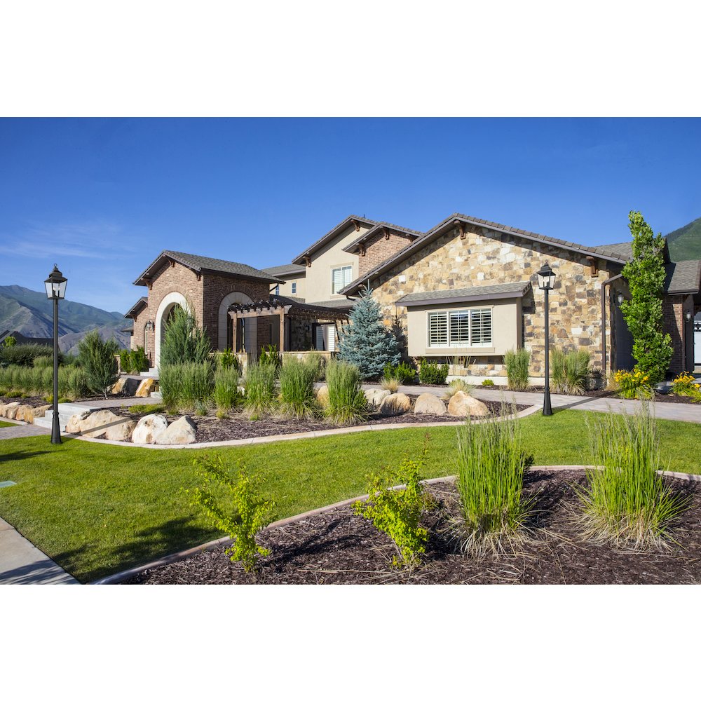 Z-Lite 3 Light Outdoor Post Mounted Fixture, Sand Black. Picture 6