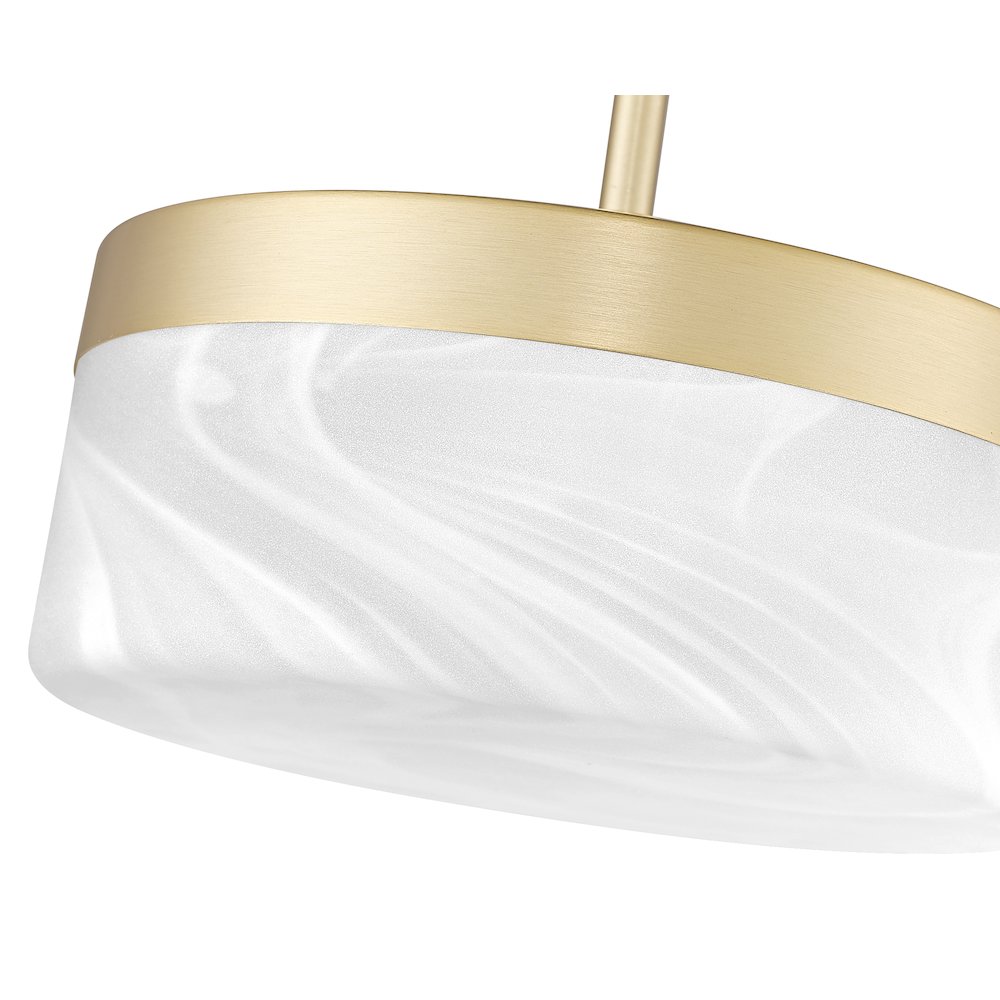 Z-Lite 1 Light Pendant, Modern Gold. Picture 4