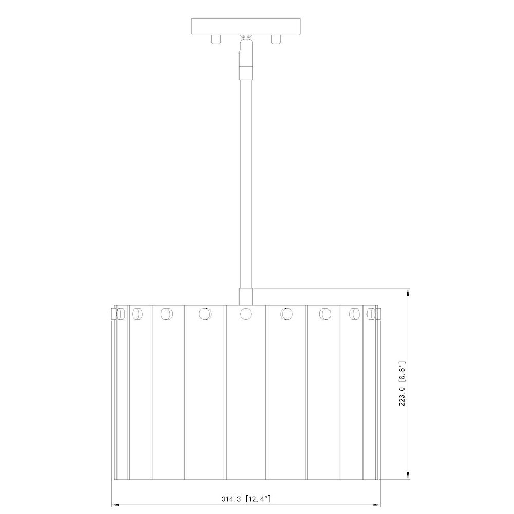 Z-Lite 3 Light Pendant. Picture 8