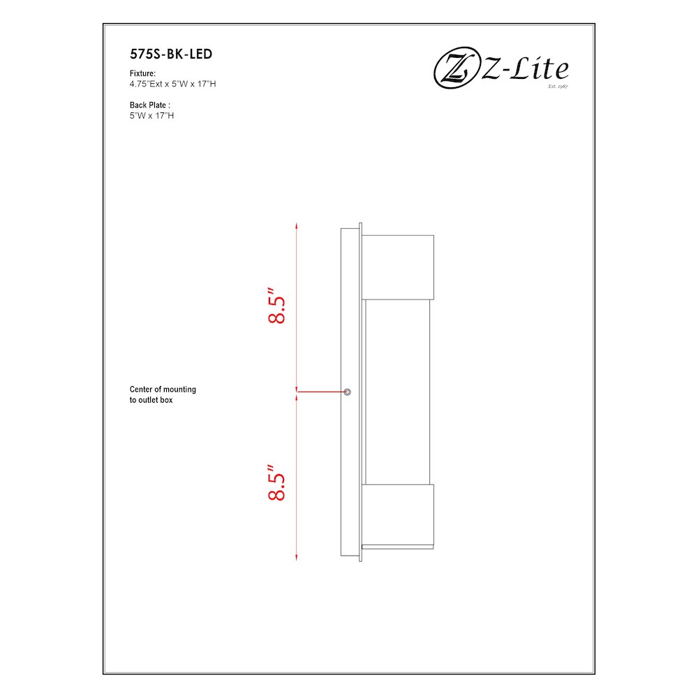 Z-Lite 1 Light Outdoor Wall Light. Picture 7