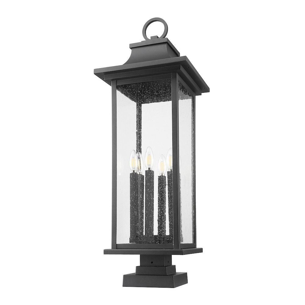 Z-Lite 6 Light Outdoor Pier Mounted Fixture. Picture 5
