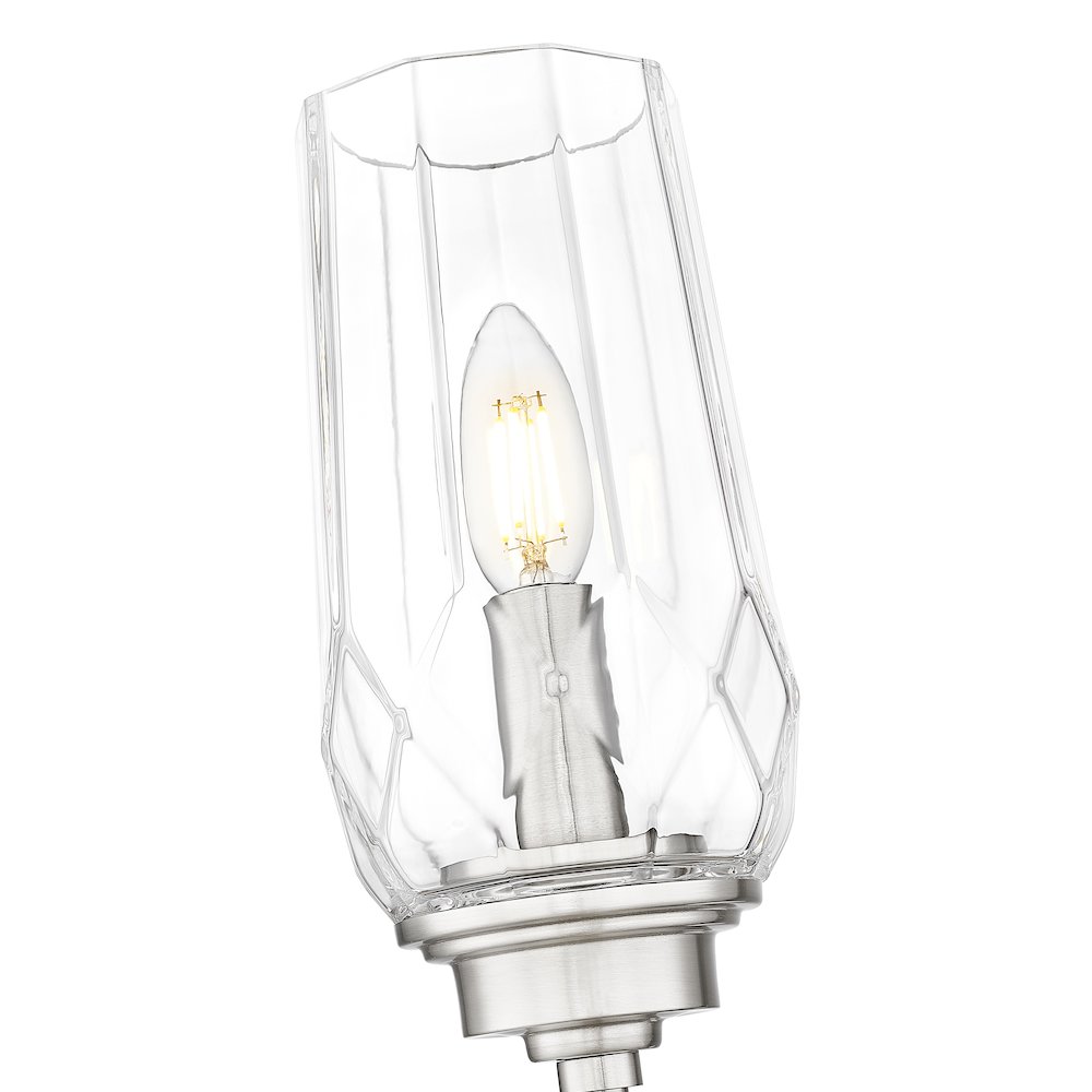 Z-Lite 1 Light Wall Sconce, Brushed Nickel. Picture 4