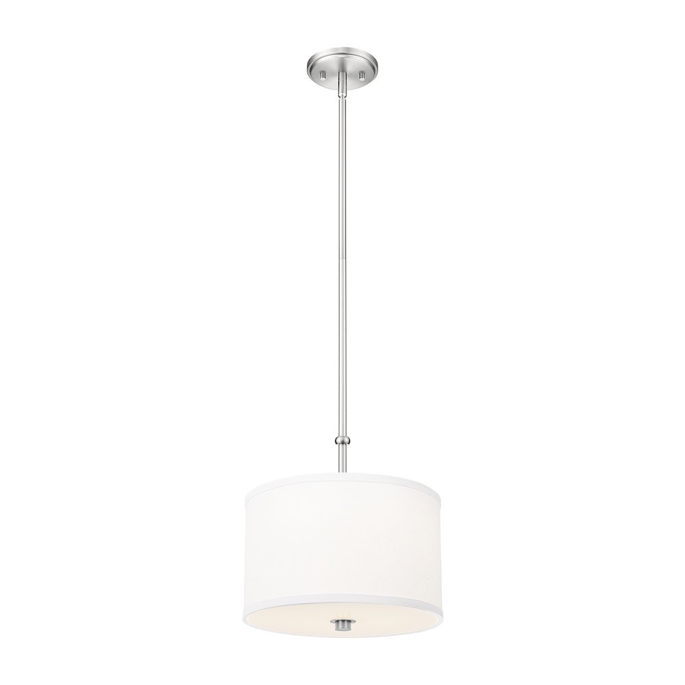 Z-Lite 1 Light Pendant, Brushed Nickel. Picture 1