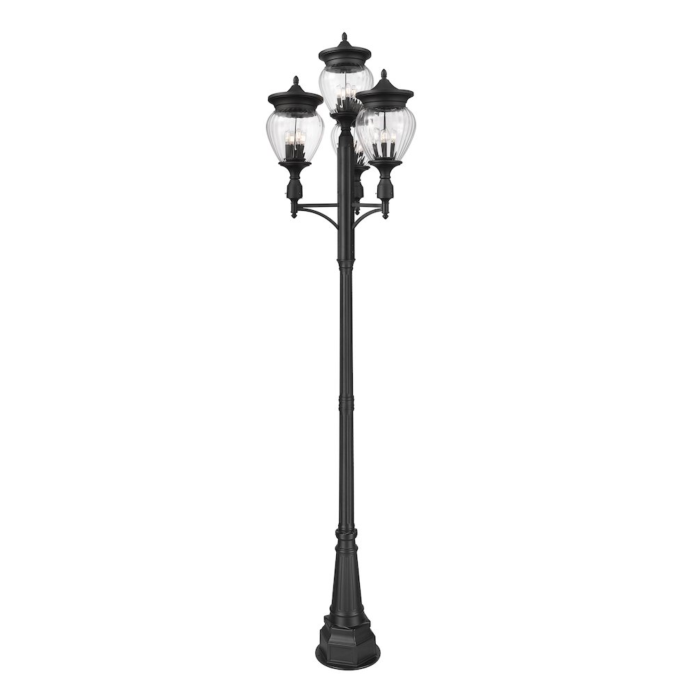 Z-Lite 4 Light Outdoor Post Mounted Fixture. Picture 1