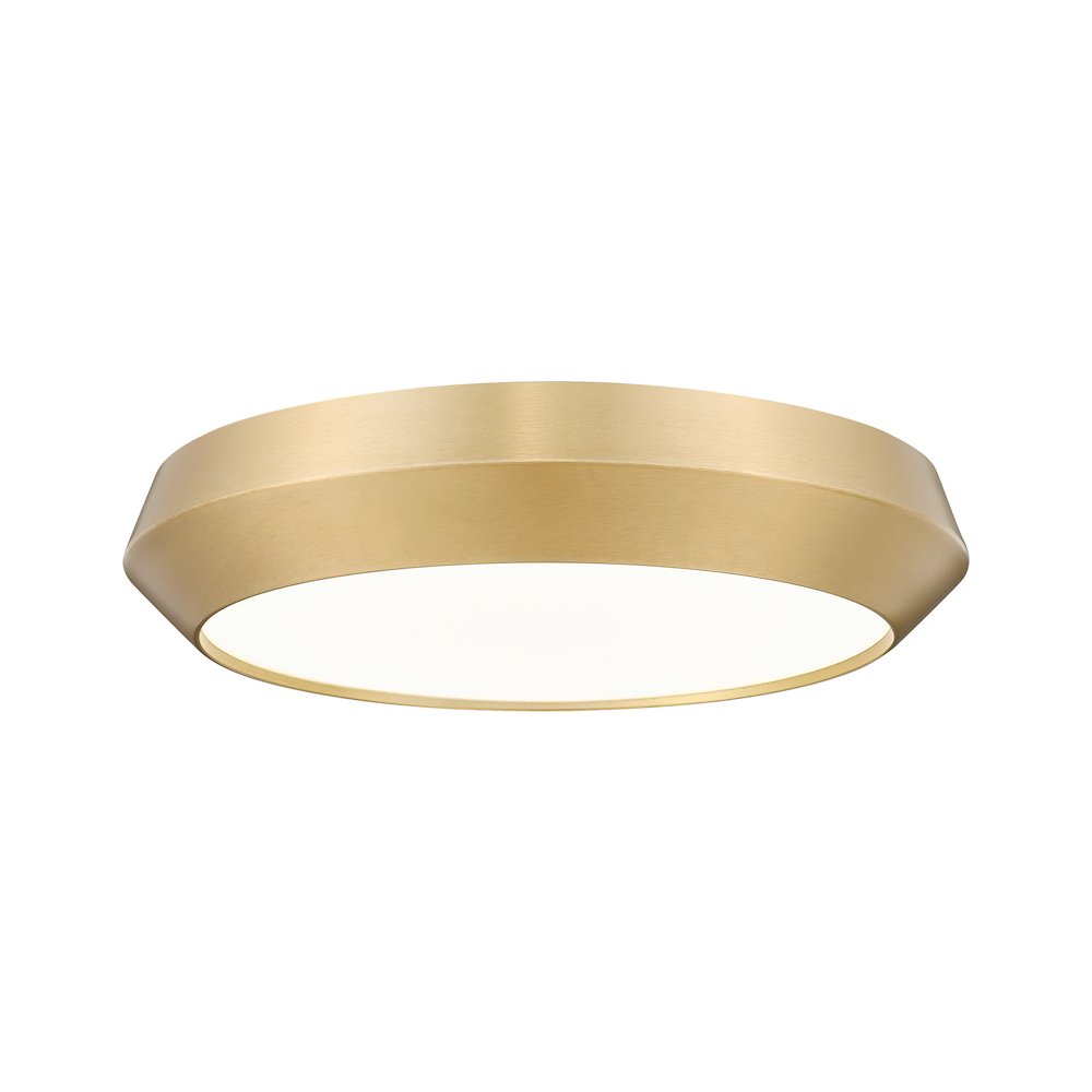 Z-Lite 1 Light Flush Mount, Modern Gold. Picture 1