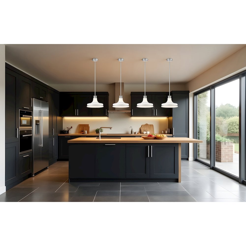 Z-Lite 1 Light Pendant, Brushed Nickel. Picture 6