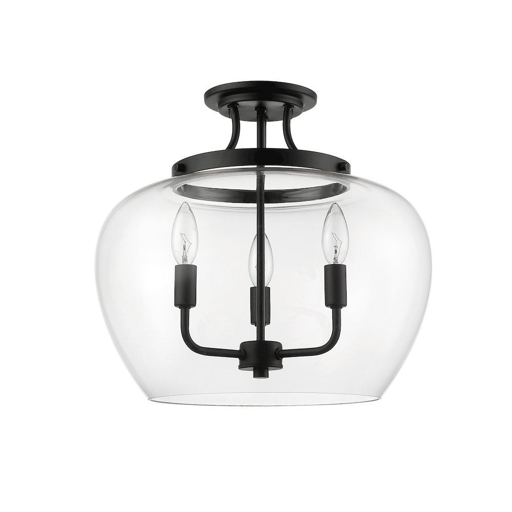 Z-Lite 3 Light Semi Flush Mount. Picture 5