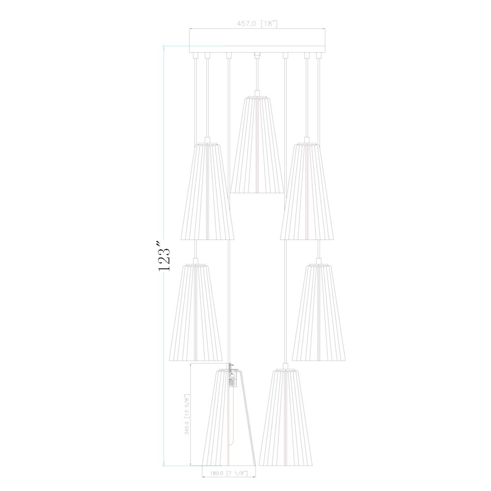 Z-Lite 7 Light Chandelier. Picture 8