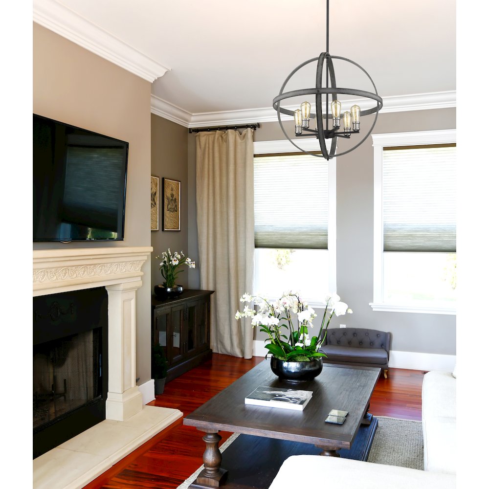 Z-Lite 6 Light Chandelier. Picture 6