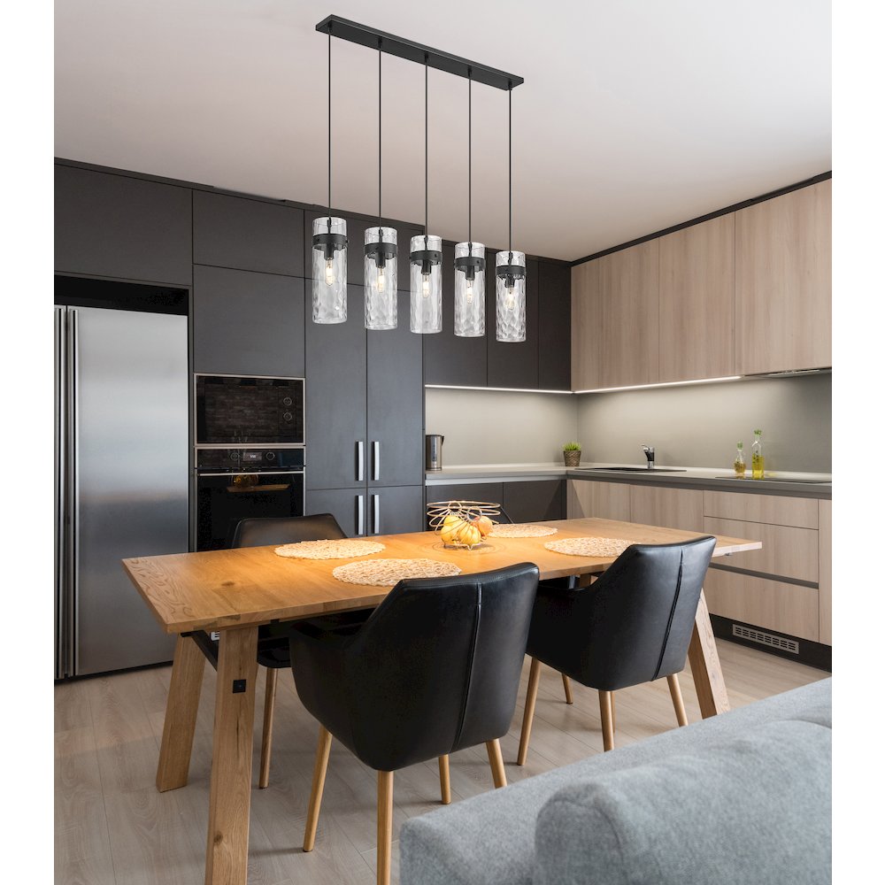 Z-Lite 5 Light Linear Chandelier. Picture 7
