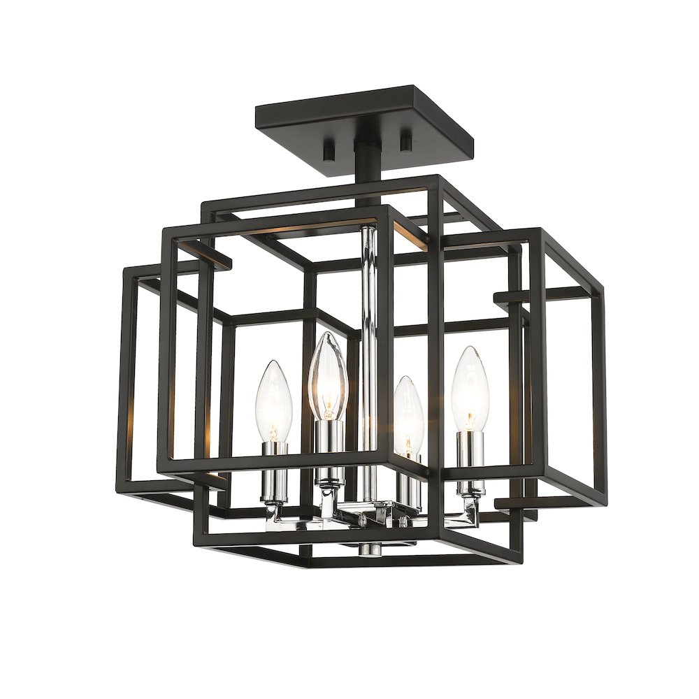Z-Lite 4 Light Semi Flush Mount. Picture 1
