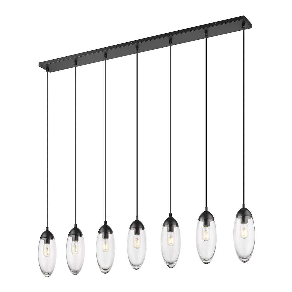 Z-Lite 7 Light Linear Chandelier. Picture 1
