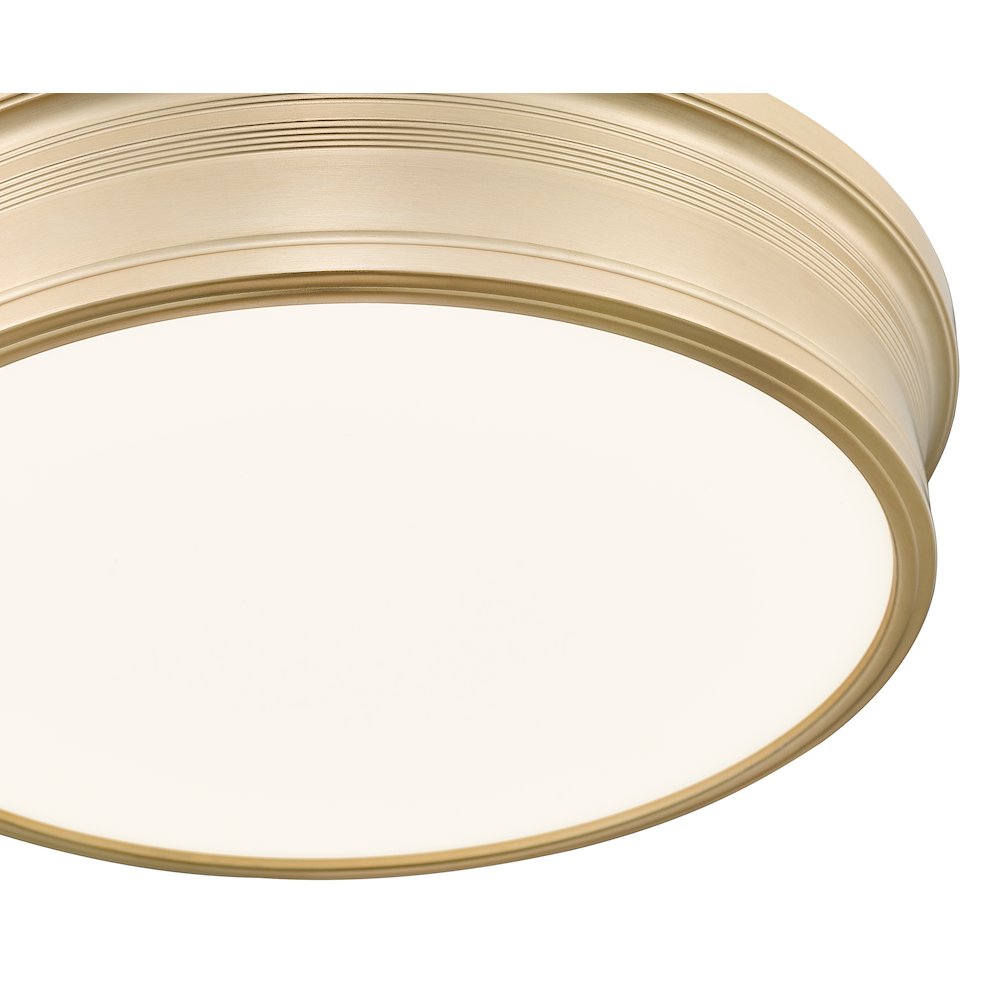Z-Lite 1 Light Flush Mount, Modern Gold. Picture 4