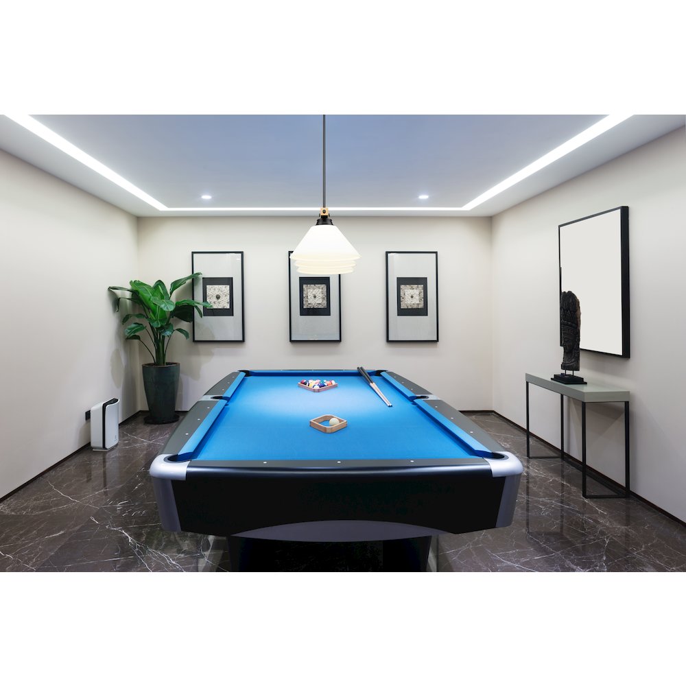 Z-Lite Bronte 3 Light Billiard, Steel Frame, Matte Opal Shade Color. Picture 7
