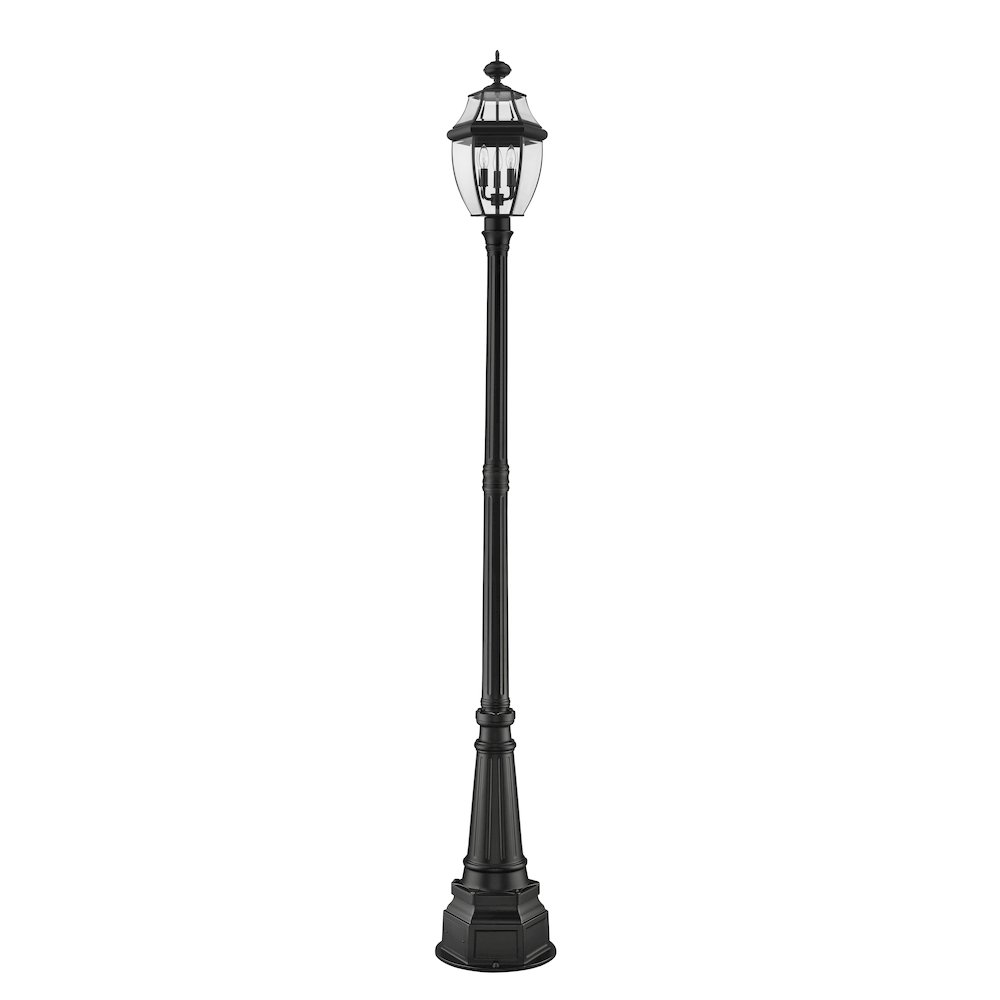 Z-Lite 3 Light Outdoor Post Mounted Fixture. Picture 3