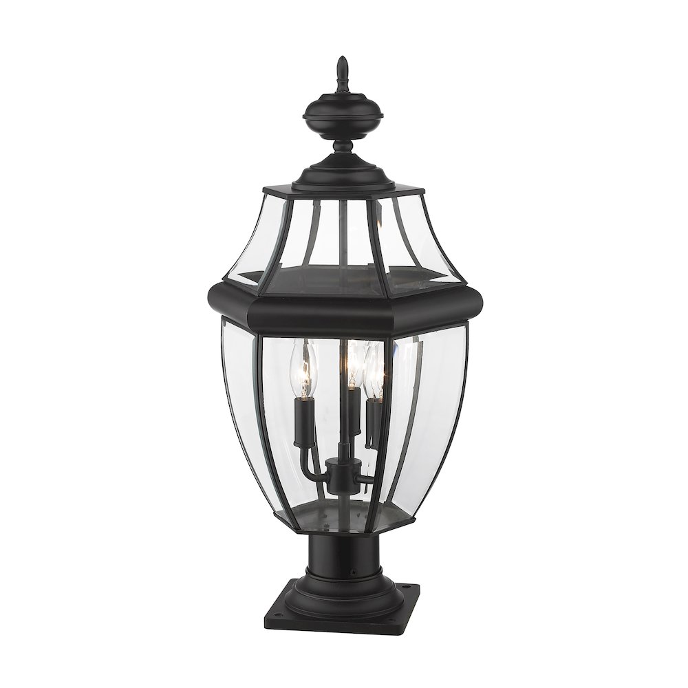 Z-Lite 3 Light Outdoor Pier Mounted Fixture. Picture 3
