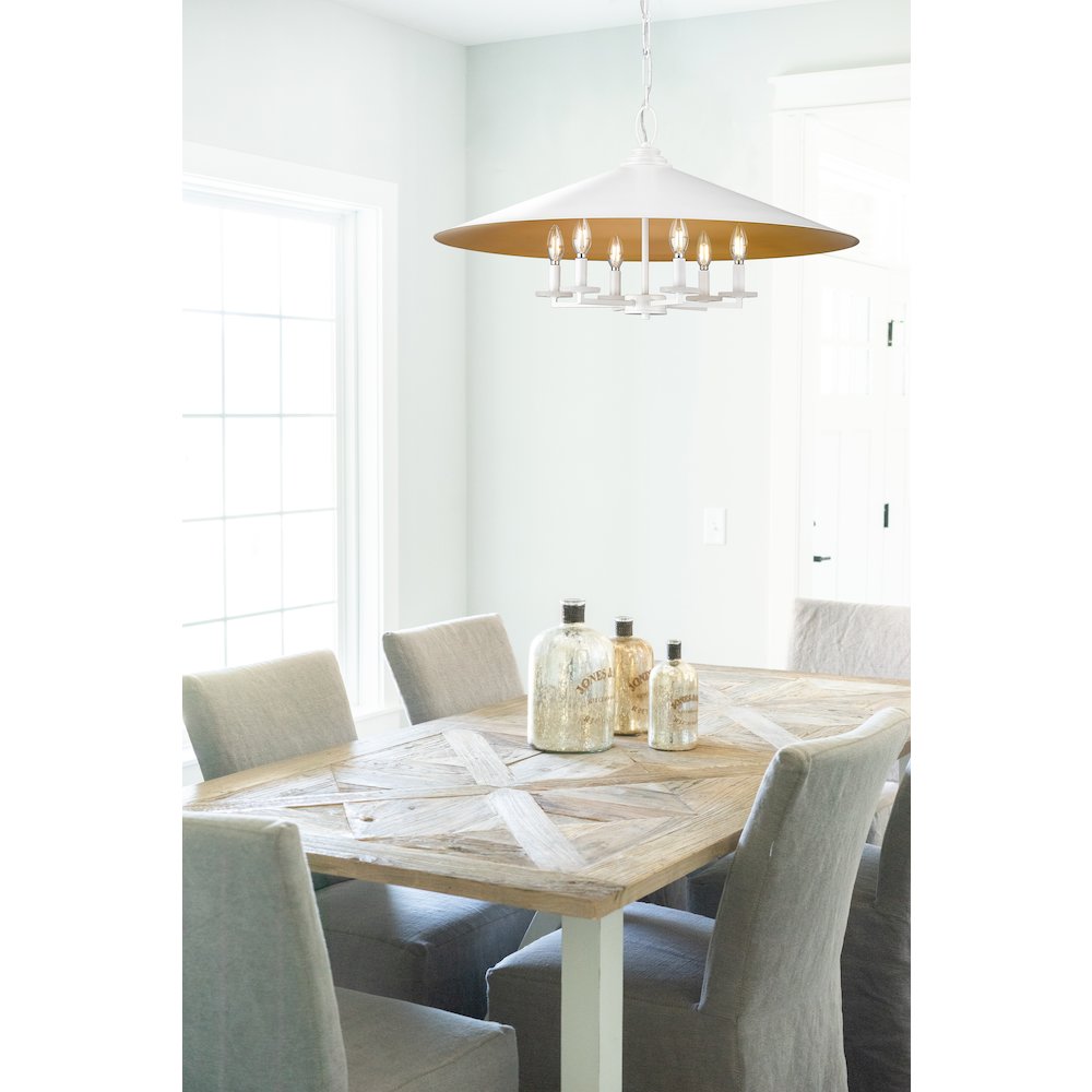 Z-Lite 6 Light Pendant. Picture 6