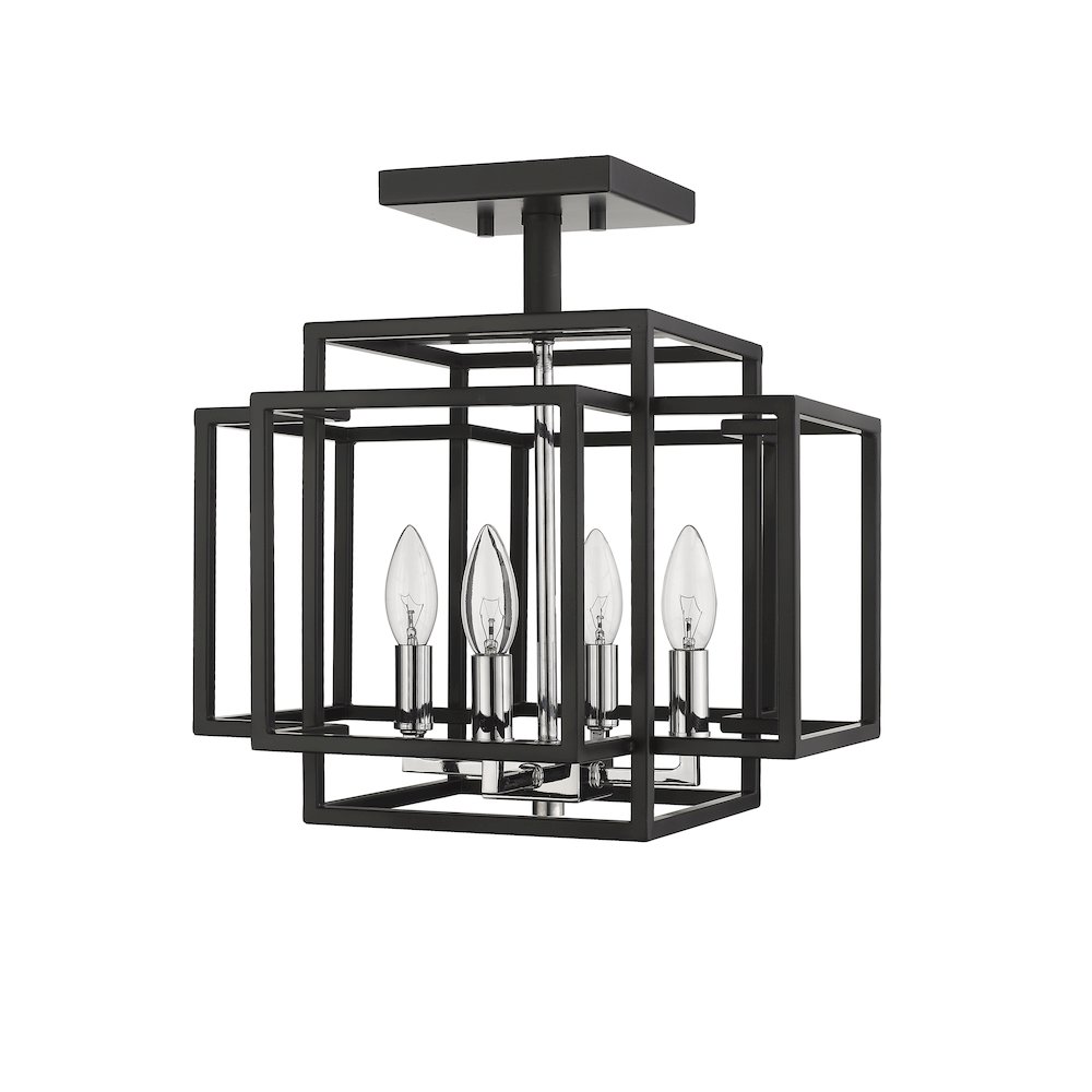 Z-Lite 4 Light Semi Flush Mount. Picture 5
