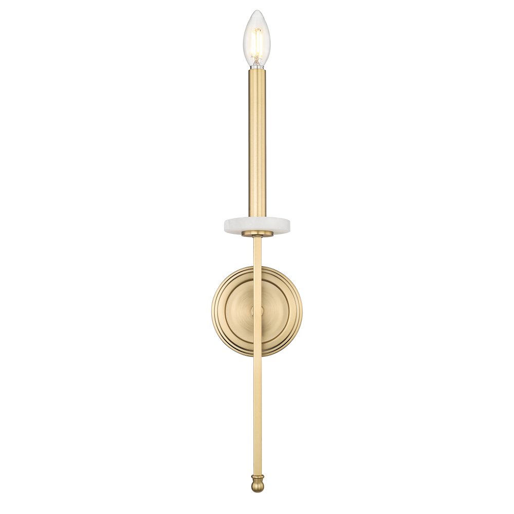 Z-Lite 1 Light Wall Sconce, Mordern Gold. Picture 2