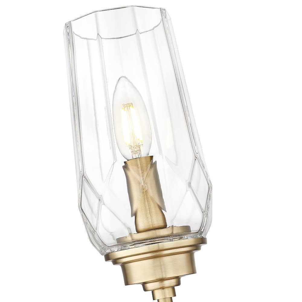Z-Lite 1 Light Wall Sconce, Modern Gold. Picture 4