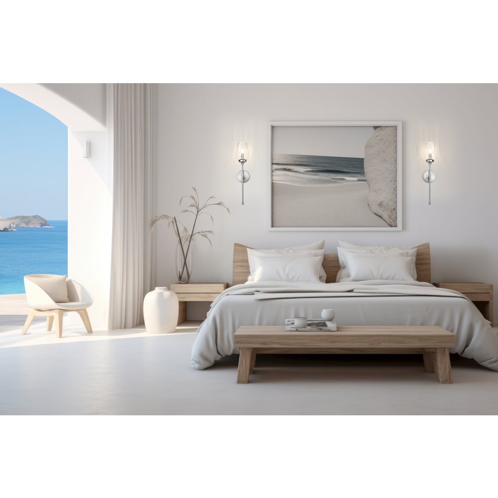 Z-Lite 1 Light Wall Sconce, Brushed Nickel. Picture 6