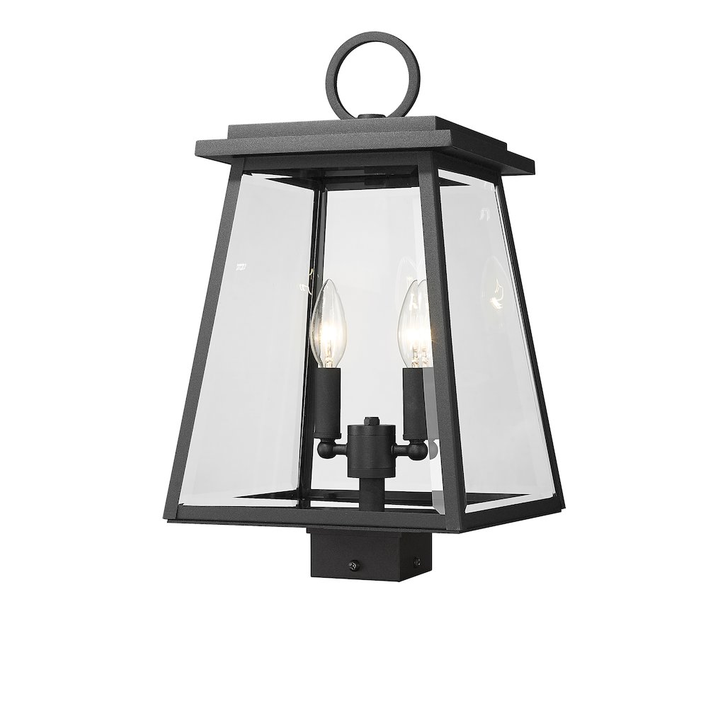 Z-Lite 2 Light Outdoor Post Mount Fixture. Picture 1
