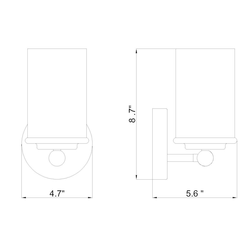 Z-Lite 1 Light Wall Sconce. Picture 8