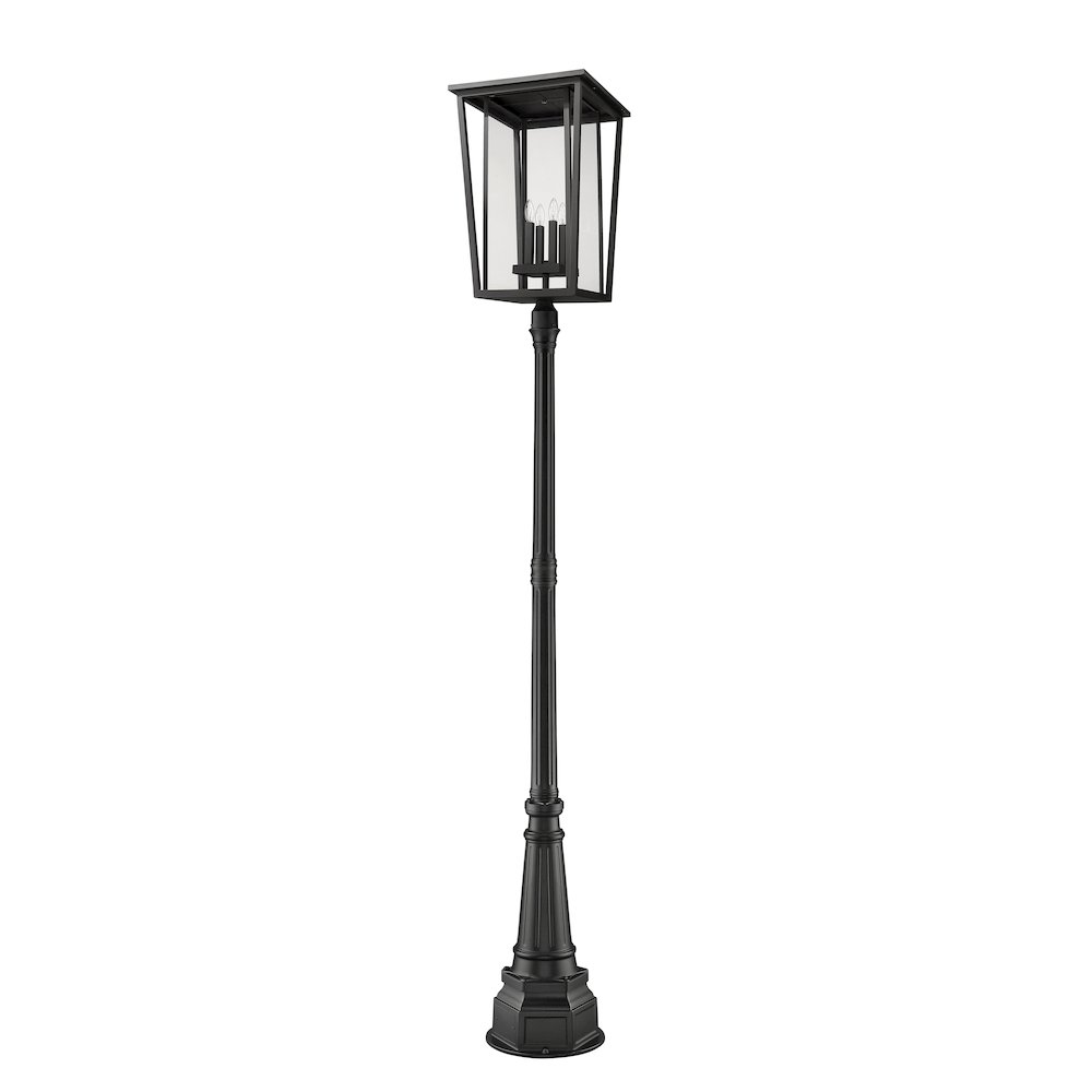 Z-Lite 4 Light Outdoor Post Mounted Fixture. Picture 5
