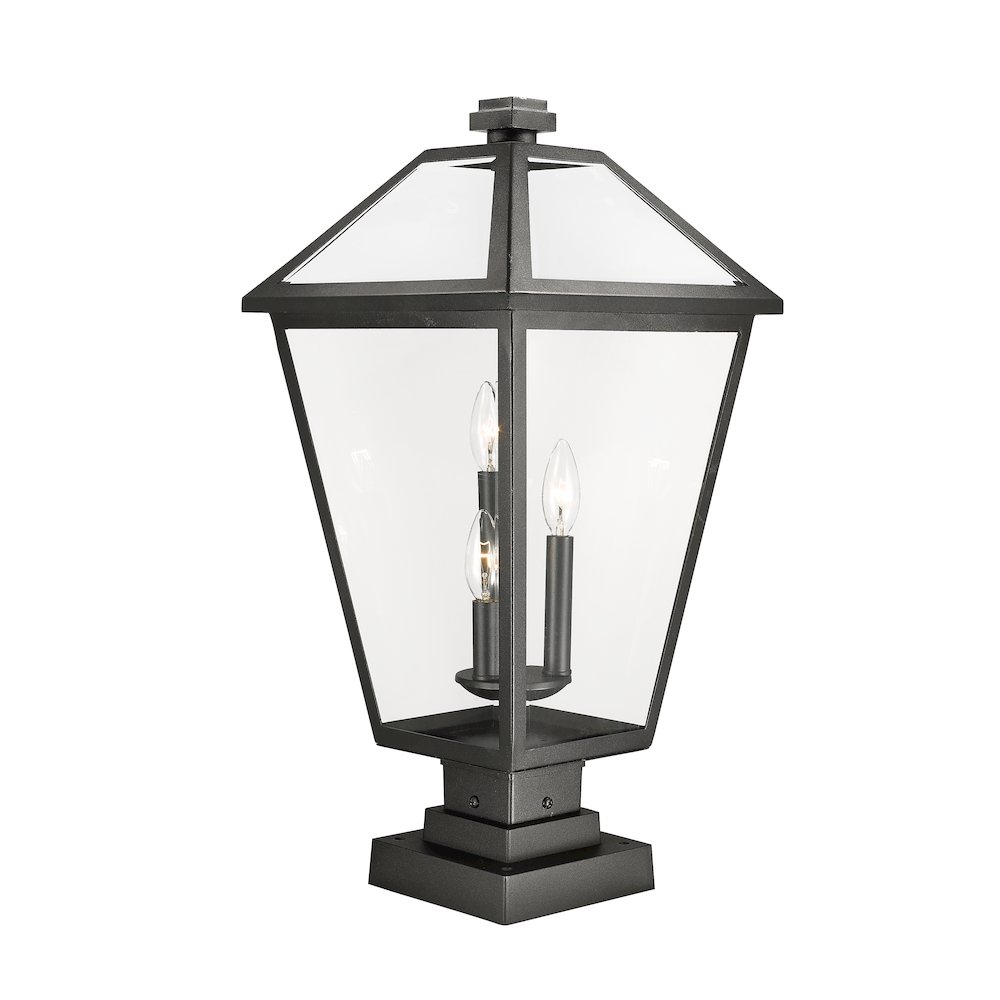 Z-Lite 3 Light Outdoor Pier Mounted Fixture. Picture 4
