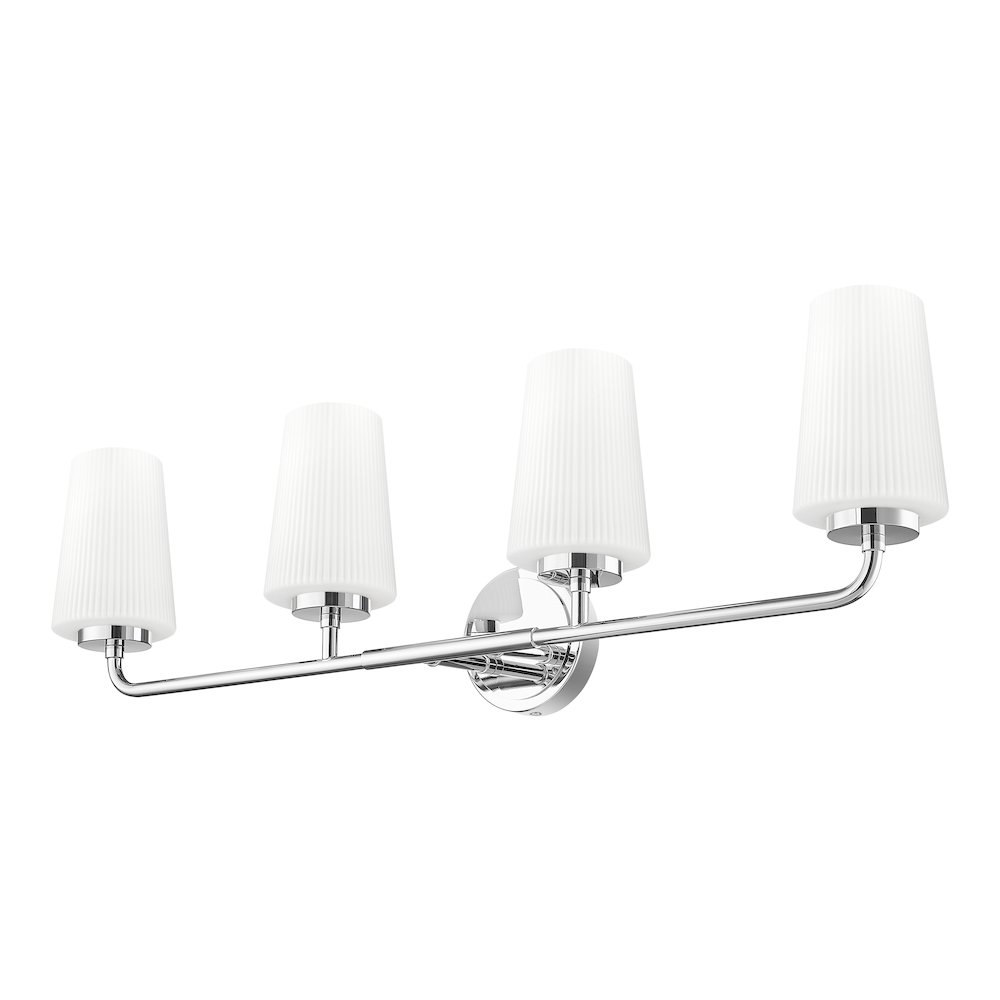 Z-Lite Montford 4 Light Vanity in Chrome color, Steel frame. Picture 5