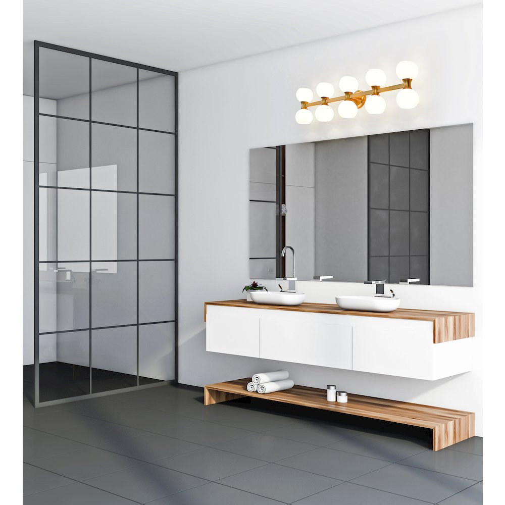 Z-Lite 10 Light Vanity. Picture 7