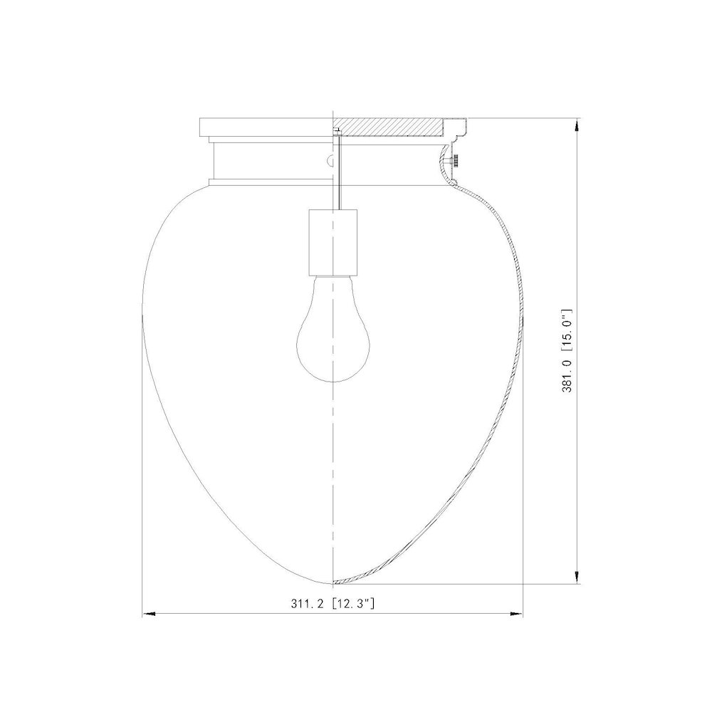 Z-Lite 1 Light Flush Mount. Picture 8