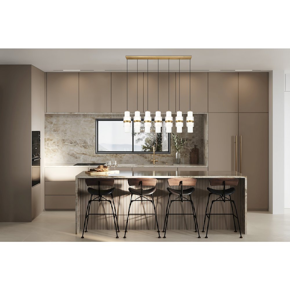 Z-Lite 7 Light Linear Chandelier. Picture 7