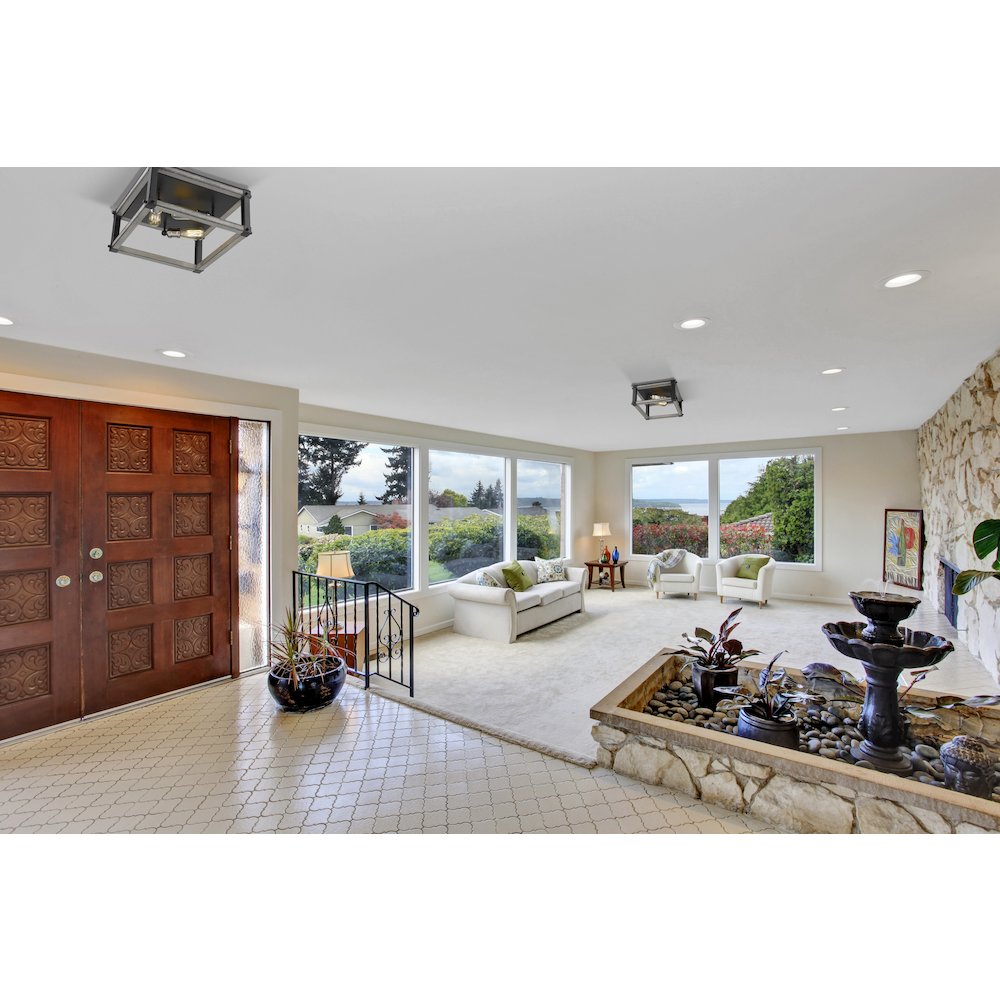 Z-Lite 3 Light Flush Mount. Picture 7