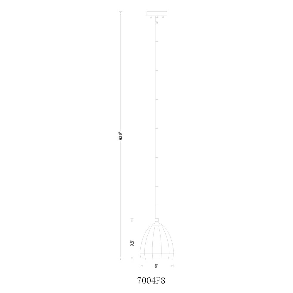 Z-Lite Oren 1 Light Pendant in Modern Gold color, Steel frame. Picture 8